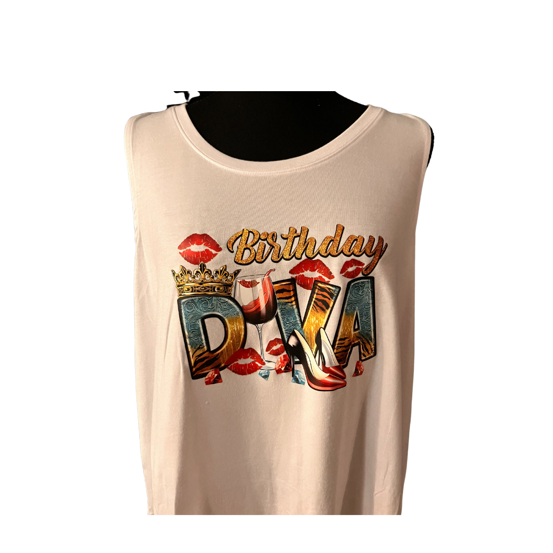 Diva Birthday  Tank Top