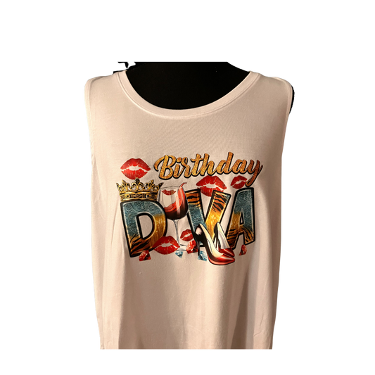 Diva Birthday  Tank Top